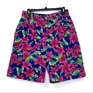 Vintage White Lable Lilly Pulitzer High Rise Floral Shorts 14